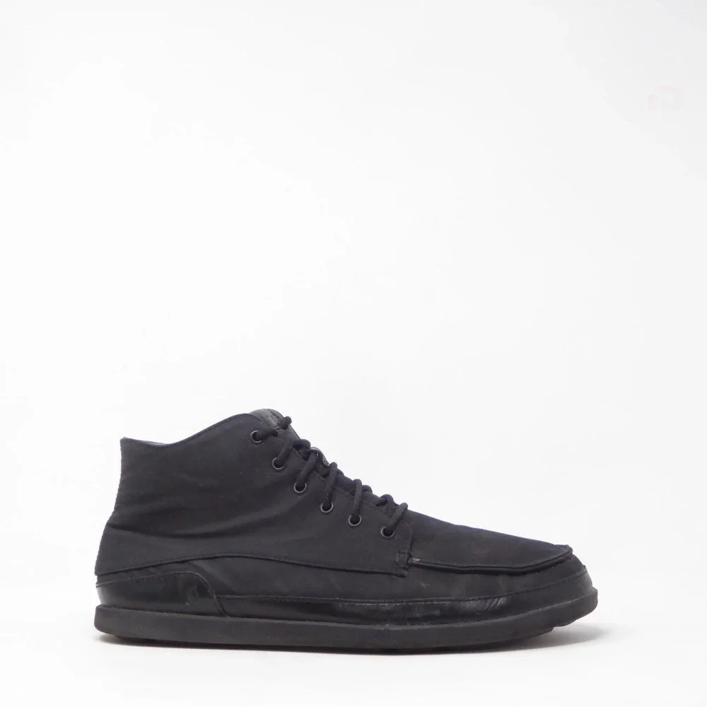 OluKai Mens Nalukai Kapa Boot Black Textile Chukka 10.5